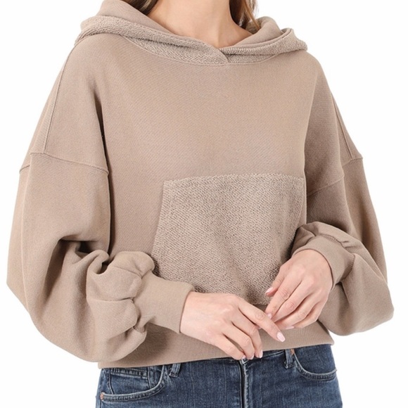 ☁️Cropped/Hooded Sweatshirt☁️ - Picture 1 of 5